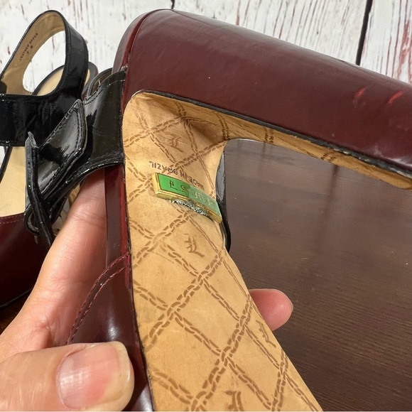 L.A.M.B. by Gwen Stefani HAMURA women’s Platform Heels  Black red Vintage Y2K 7B - Picture 4 of 17